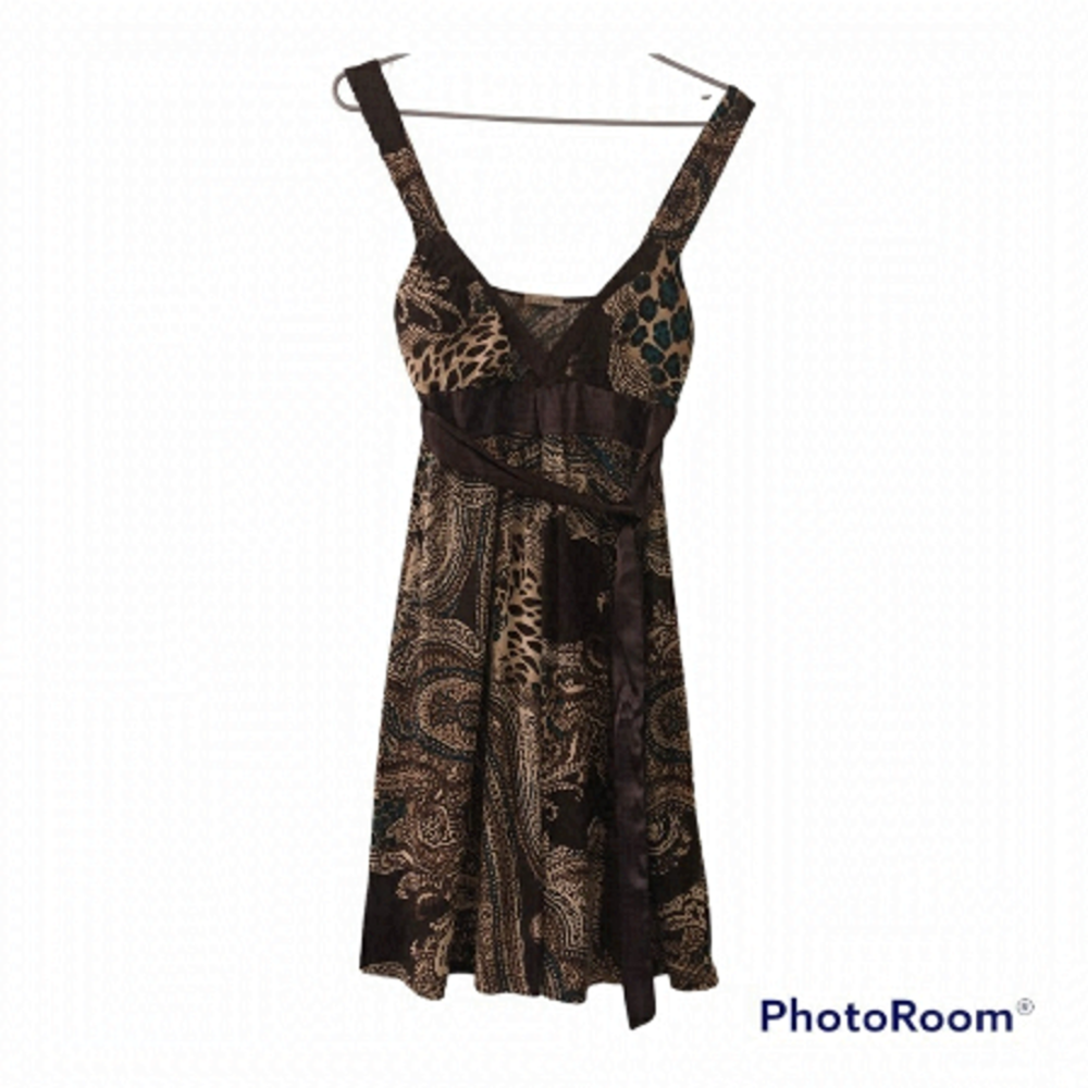 Bananas Monkey designer print sundress medium